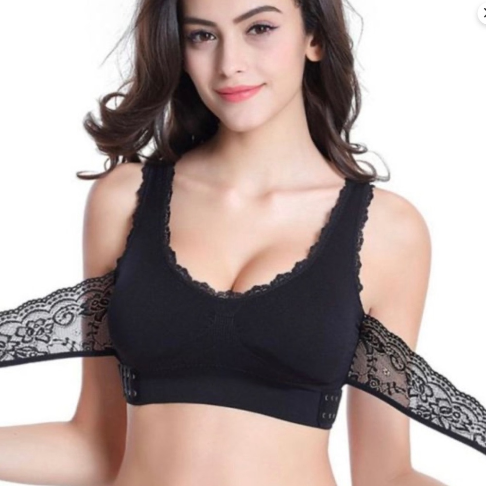 New Front Cross Side Buckle Seamless And Comfortable Lace Bra